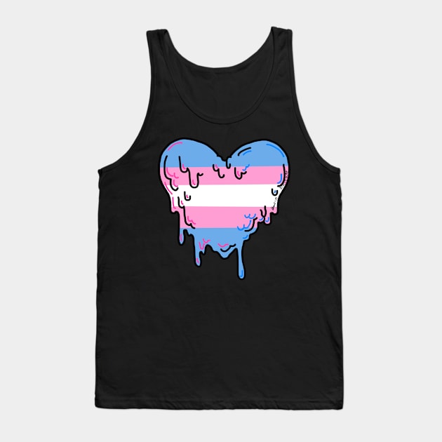 Trans Pride heart design Tank Top by DixxieMae